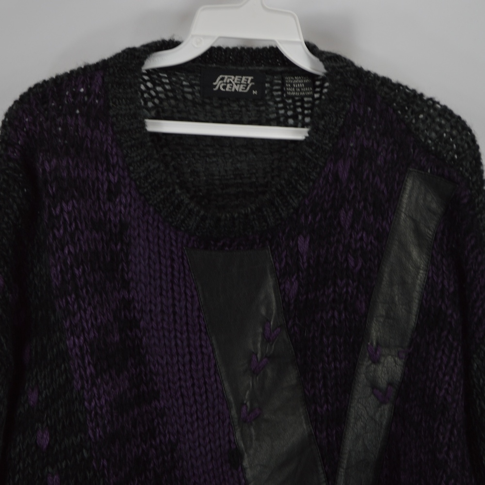 Vintage Leather Crewneck Sweater Notorious Big - image 2